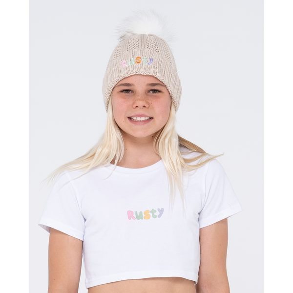 Rusty - Poppy Beanie Girls - Coconut Cream 