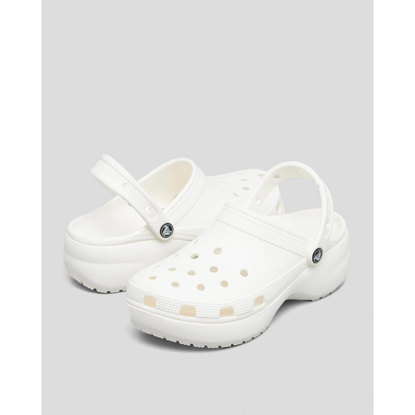 Crocs - Classic Platform Clogs Womens - White 