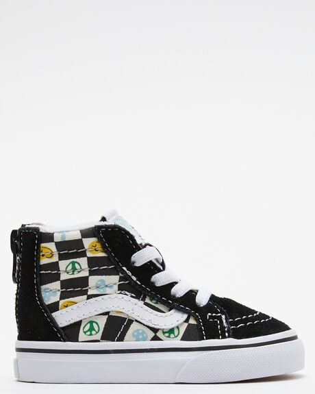 Vans SK8 Hi Zip Melted Check Kids Girls We stock the very