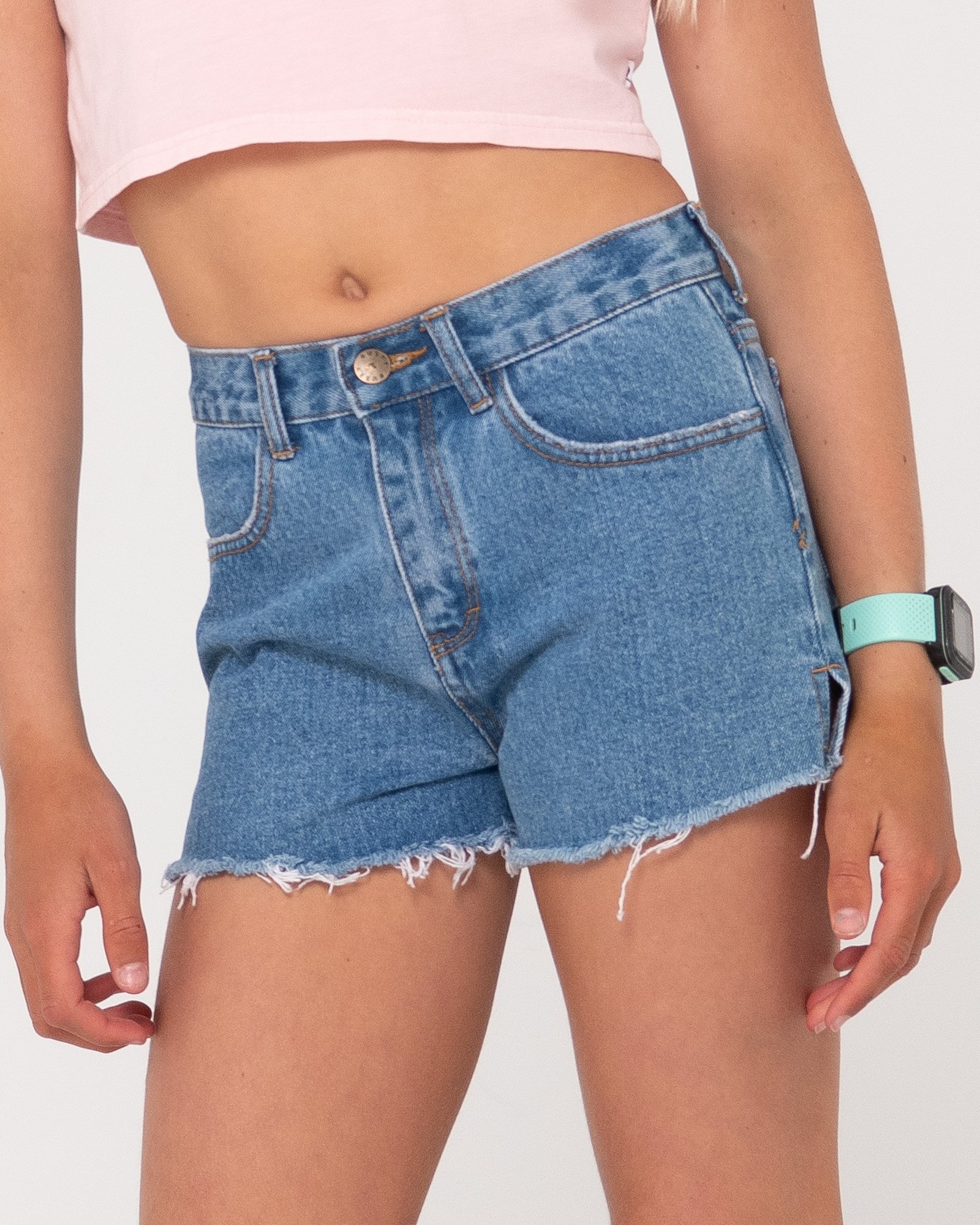 Girls denim shorts nz on sale