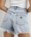 Abrand - A Venice Short Suzie Rip - Distressed Vintage Blue 