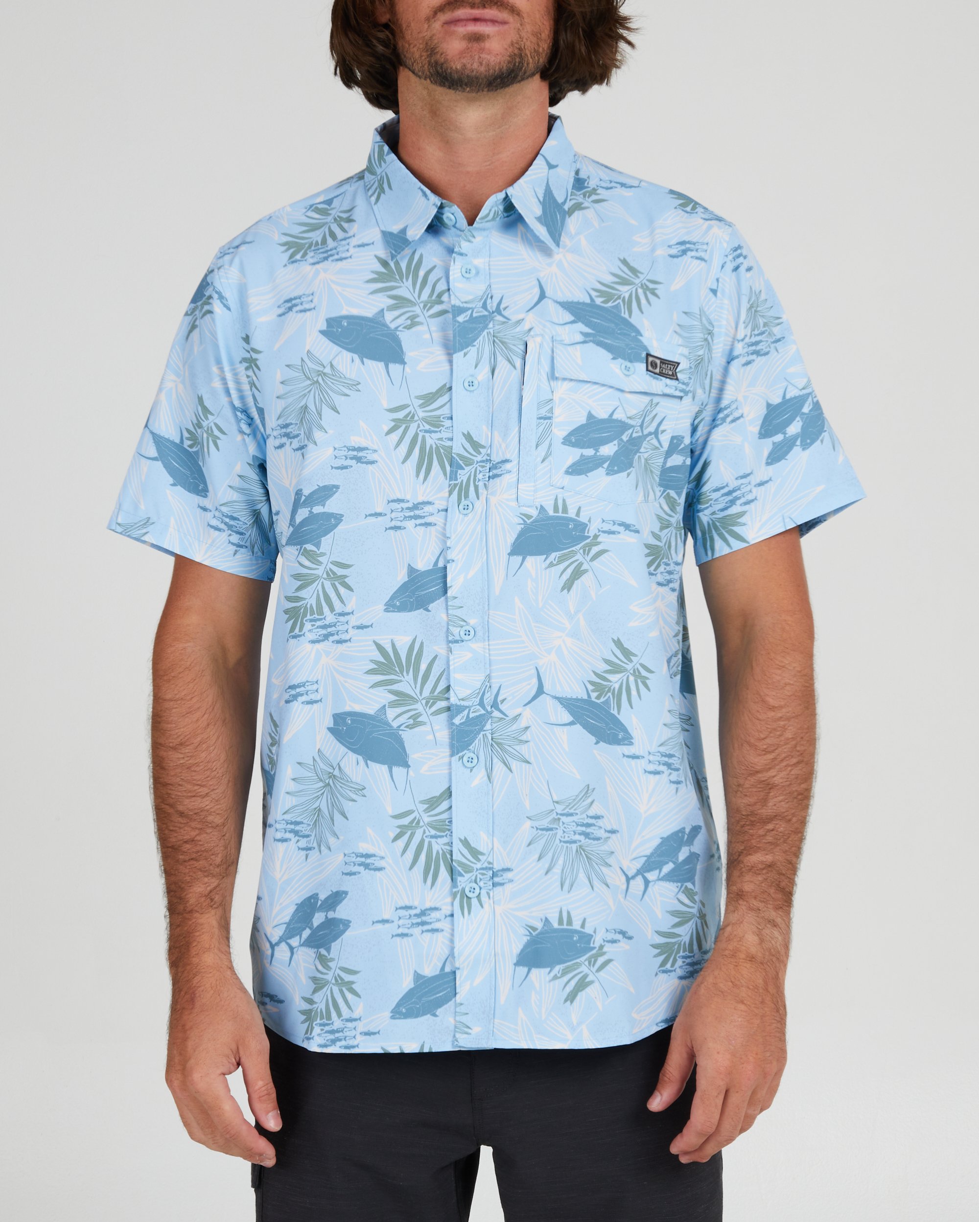 Feeding Frenzy UV Woven Shirt (Salty Crew)