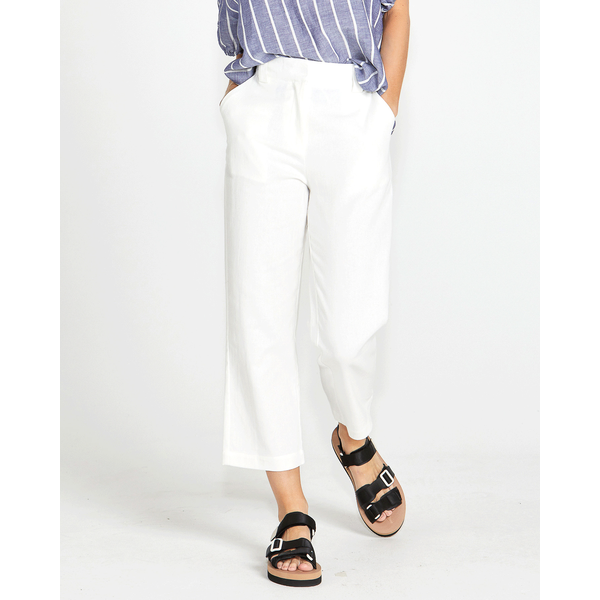 SASS - Bowie Straight Leg Pant - White 