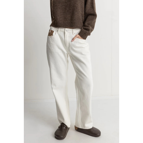 Rhythm - Patch Low Rise Pant - Cream