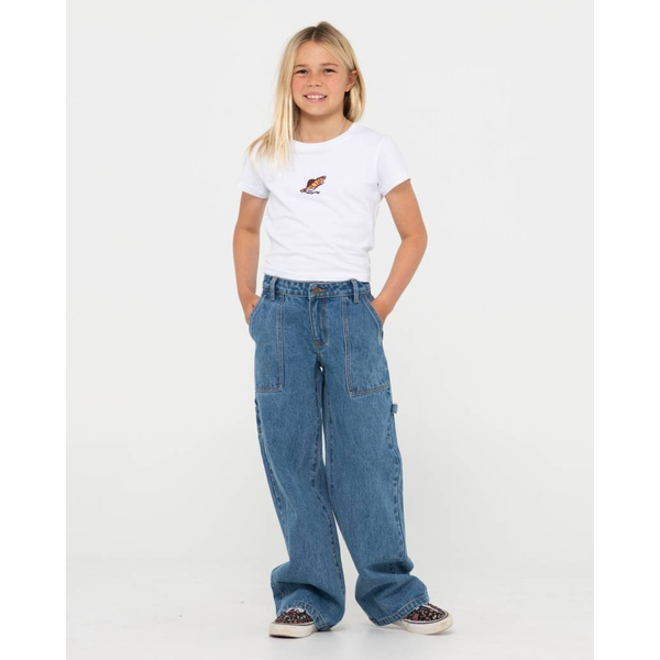 Rusty - Billie Low Denim Carpenter Pants - Girls