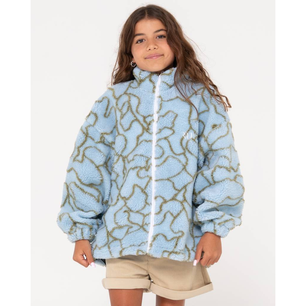 Rusty - Low Tides Zip Through Sherpa Fleece - Girls