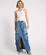 One Teaspoon - Pacifica 90s Cargo Pocket Column Denim Skirt - Pacifica 