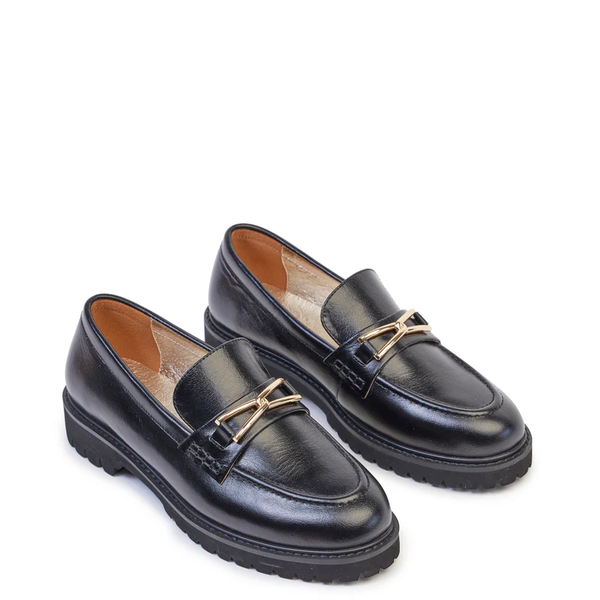 Kathryn Wilson - Manea Loafer Black Shine