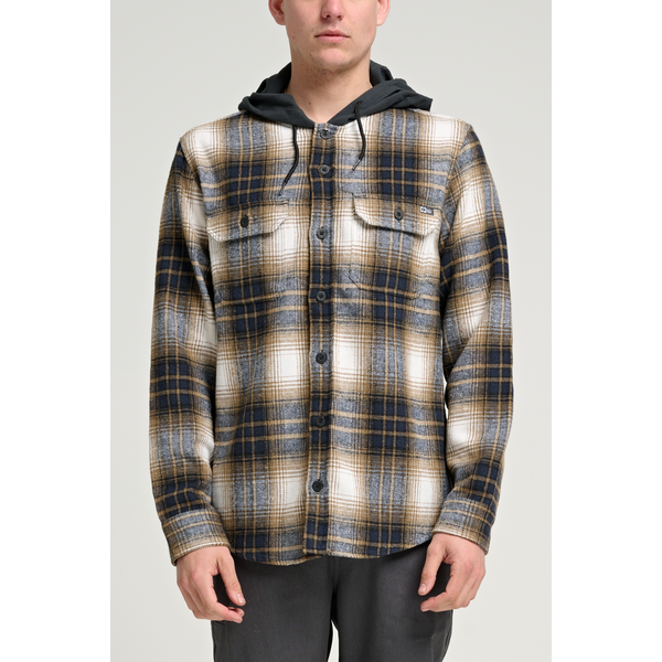Salty Crew - Check Flannel Hooded Shirt