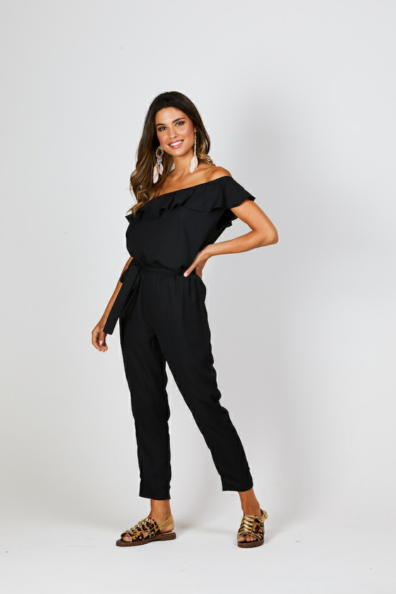 very black jumpsuit