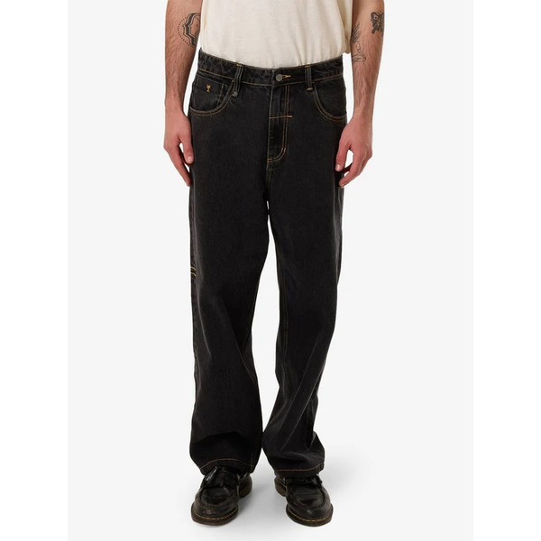 Thrills - Big Slacker Jean -  Black Bull