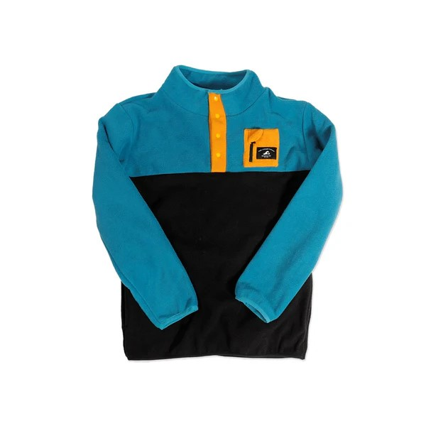 Hello Stranger - Boys Adventure Fleece-Teal Black