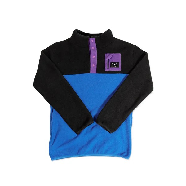 Hello STRANGER - Boys Adventure Fleece - Black Blue