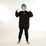 Hello Stranger - Boys Pocket Hoodie-Black