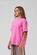 Rpm - OS Sanded Tee - Hot Pink