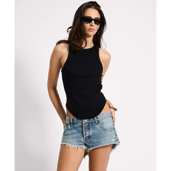 One Teaspoon - Hand Beaded Ramone Tank