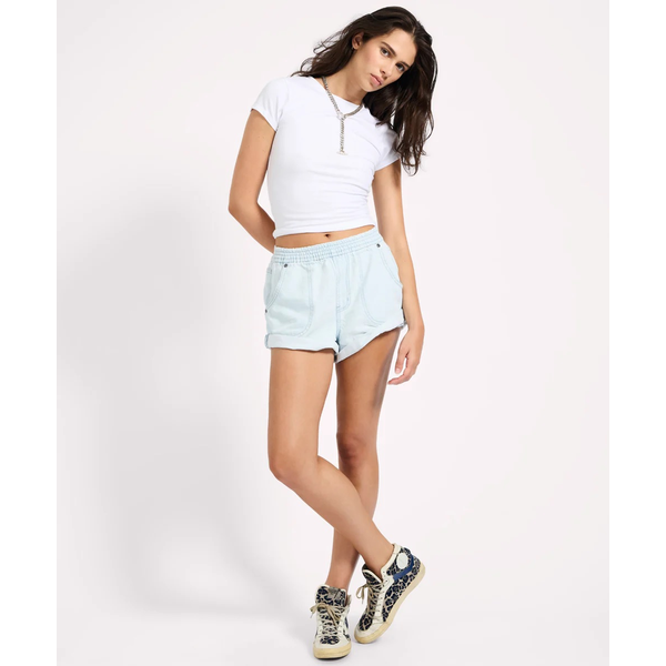 One Teaspoon - Hunters Mid Waist Boyfriend Denim Shorts - Xanthe