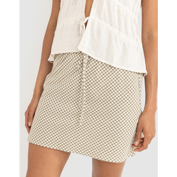 Rhythm - Lola Check Bias Cut Mini Skirt