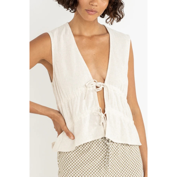 Rhythm - Skyla Tie Front Top