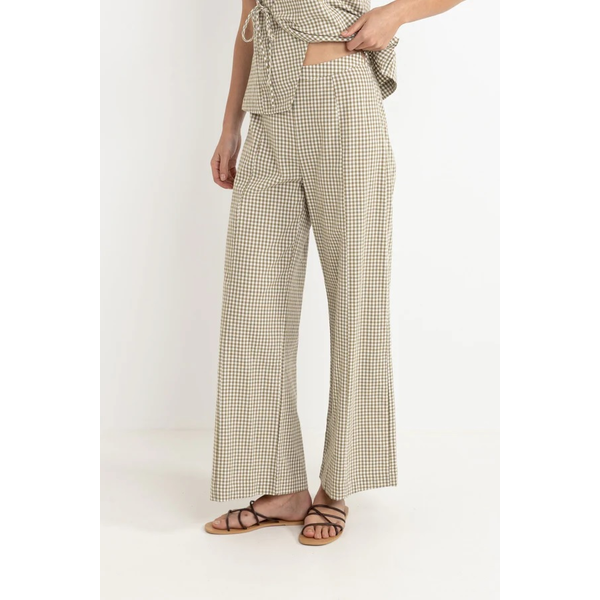 Rhythm - Lola Check Wide Leg Pant