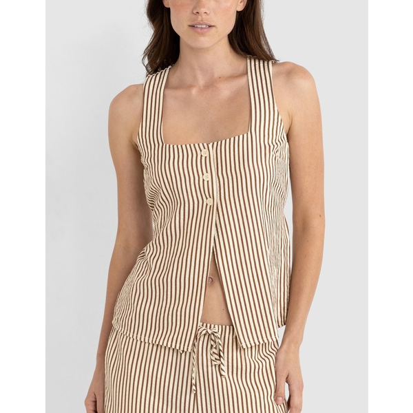Rhythm - Cove Stripe Long Vest