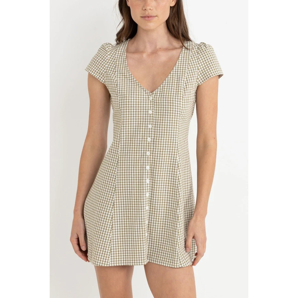 Rhythm - Lola Check Cap Sleeve Dress
