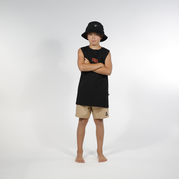 Hello Stranger - Ocean Club Muscle Tee - Black