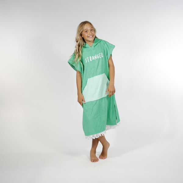 Hello Stranger - Hooded Towel - Green Green