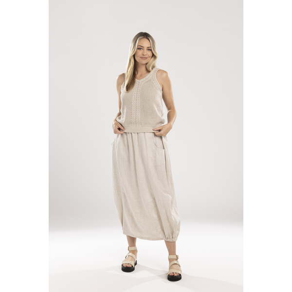 Mi Moso - Ida Barrell Skirt - Oat