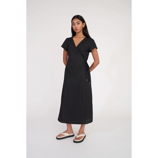 Huffer - Lilly Wrap Dress - Black