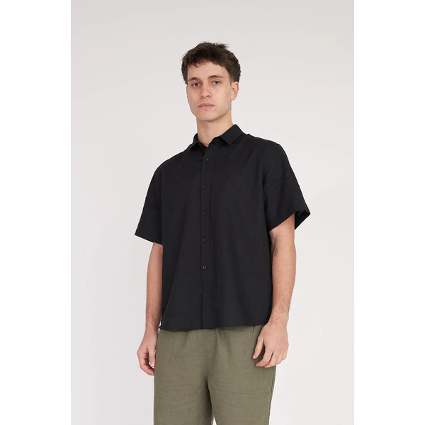 Huffer - Lin-In Shirt - Black