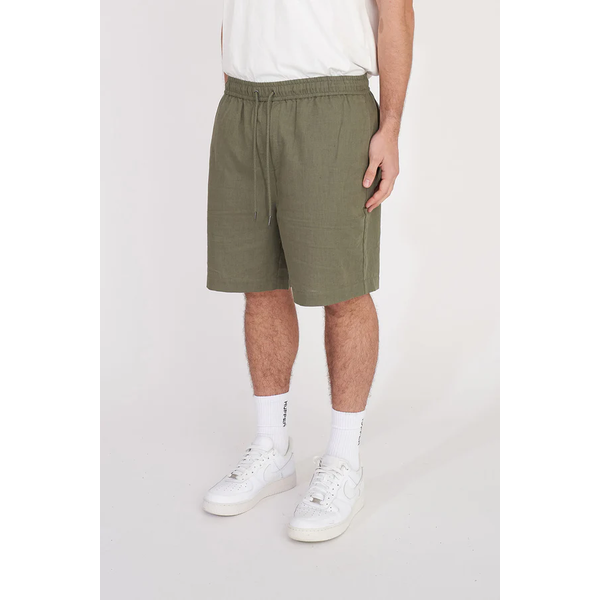 Huffer - Lin-In Relax Short - Khaki