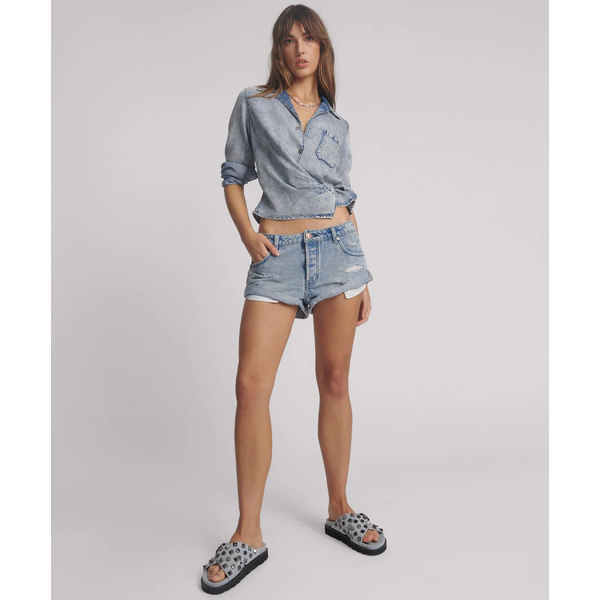 One Teaspoon - Salty Dog Messed Up Low Waist Denim Short