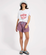 One Teaspoon - Terry Towel Drawstring Beach Shorts - Red Blue