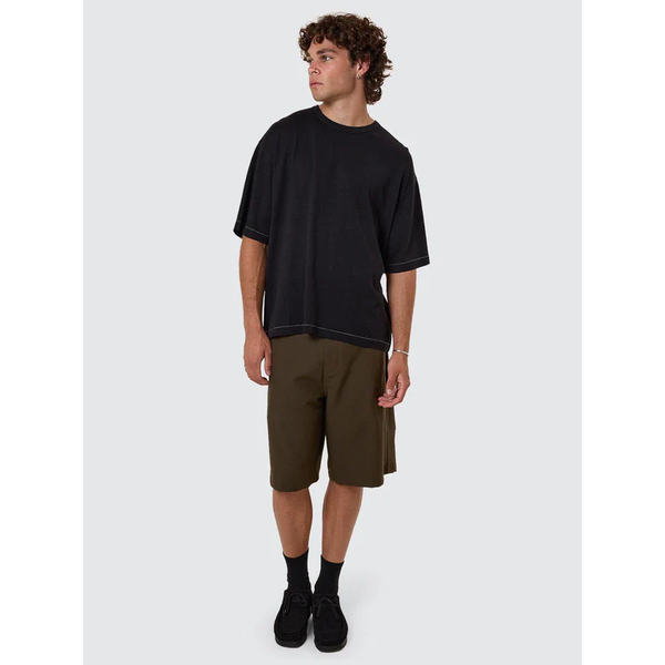 Thrills - Hemp Thrills Embro Contrast Stitch Box Fit OS Tee