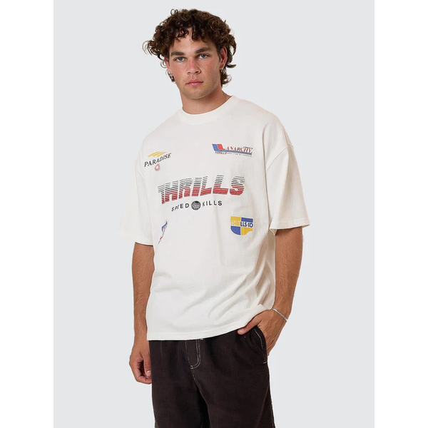Thrills - Anarchy In Paradise Box Fit OS Tee - Dirty White
