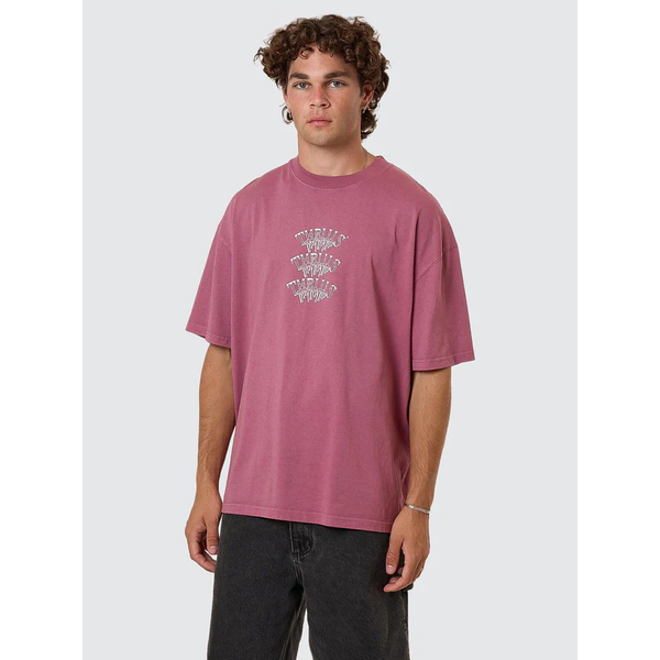 Thrills - Reality Dreams Box Fit OS Tee - Delta Berry