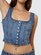 Thrills - Good Intentions Denim Top - Stoned Blues