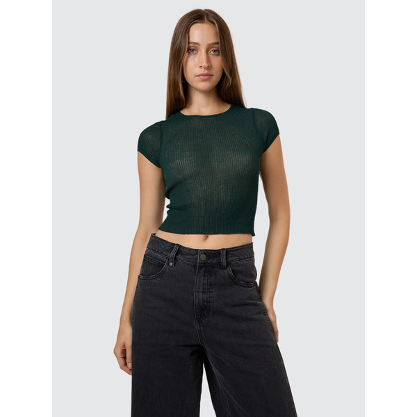 Thrills - Dissolve My Mind Knit Top - Vista Green