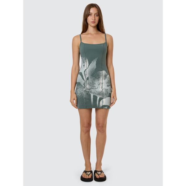 Thrills - Infinate Dopamine Mini Dress - Sea Pine