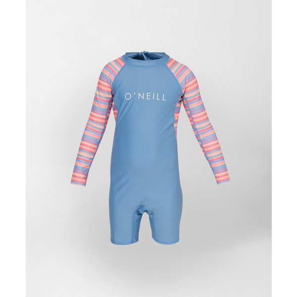 O'Neill - Girls Toddler SPF LS Spring Rashsuit - Lollystripe