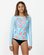 O'Neill - Girls Nixie LS Rash Vest - Blue Tropic