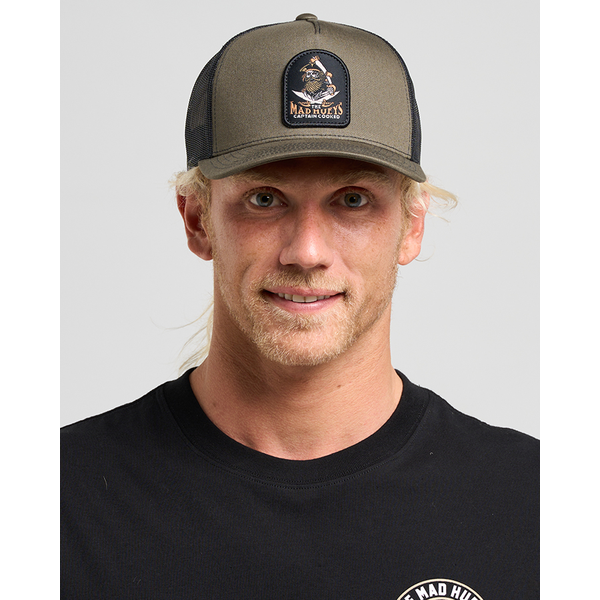 Mad hueys - Captain Ship Faced Twill Trucker - Olive