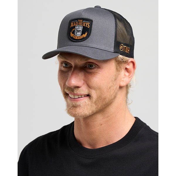 Mad Hueys - Such Is Beer Twill Trucker - Charcoal