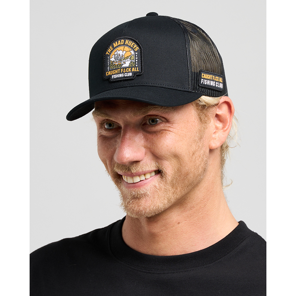 Mad Hueys - Caught FK All Island Twill Trucker - Black