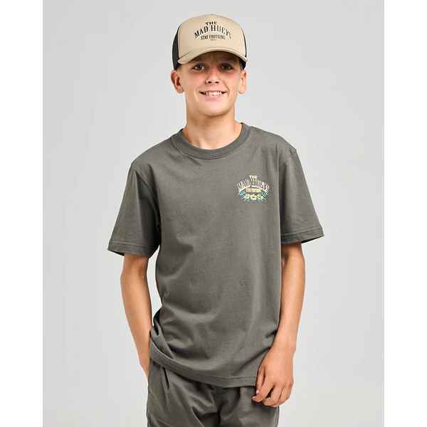 Mad Hueys - Stay Frothing Youth Tee - Charcoal