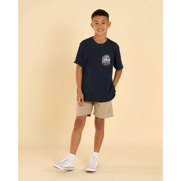 Mad Hueys - Skull Anchor Youth 15" Volley - Taupe