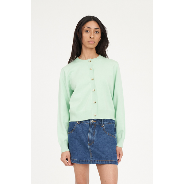 Huffer - Kenzie Crop Cardigan - Matcha