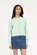 Huffer - Kenzie Crop Cardigan - Matcha