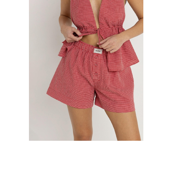 Rhythm - Check Boxer Short - Red
